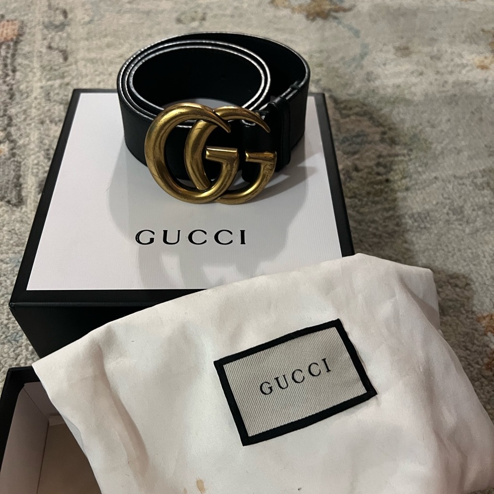 Thick real Gucci belt